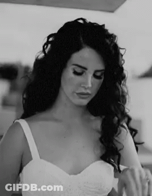 Lana Del Rey In Curls GIF