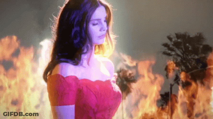 Lana Del Rey On Fire GIF