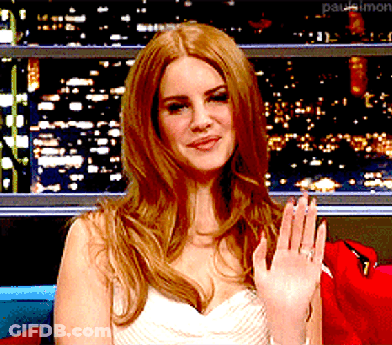 Lana Del Rey Says Sup GIF