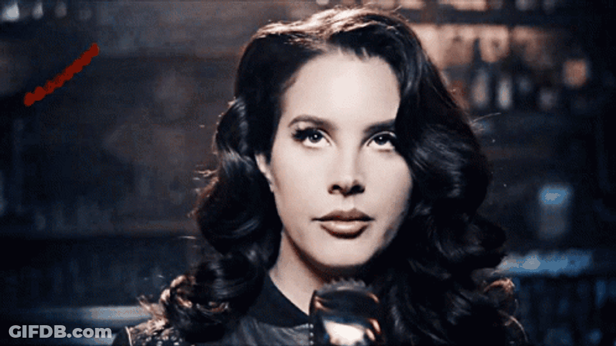 Lana Del Rey Singing In A Microphone GIF