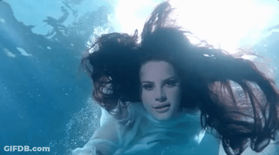 Lana Del Rey Underwater Music Video GIF