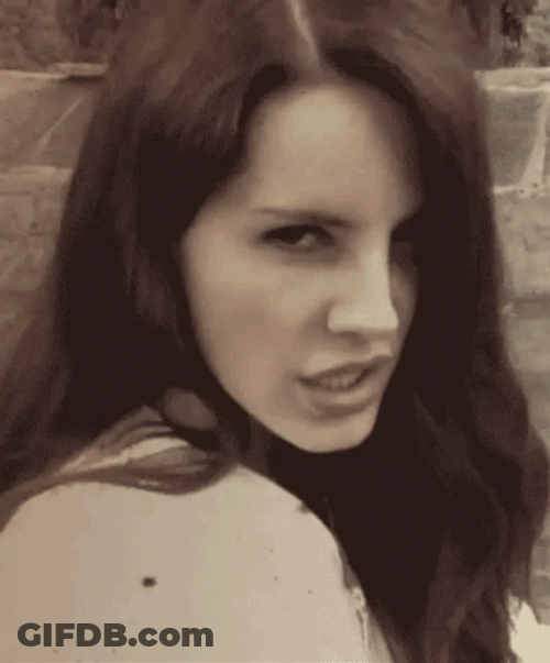 Lana Del Rey Wacky Look GIF