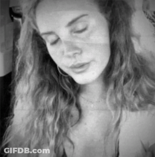Lana Del Rey With A Gum GIF