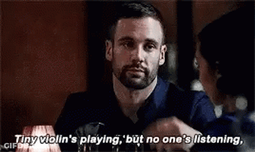 Lance Hunter Playing Smallest Violin GIF