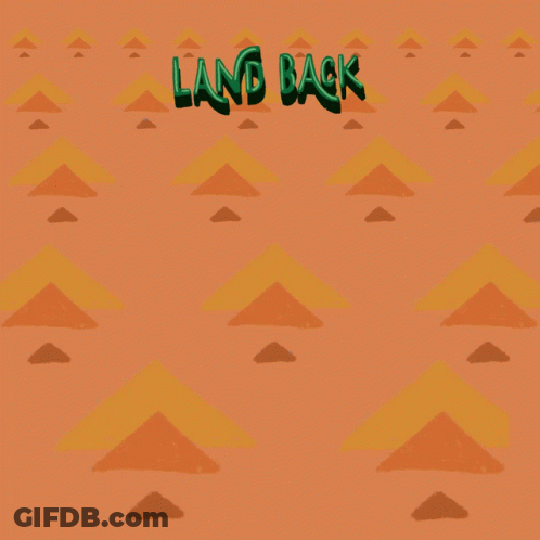 Land Back Water Back Ceremonies Back Culture Back Everything Back Poster GIF