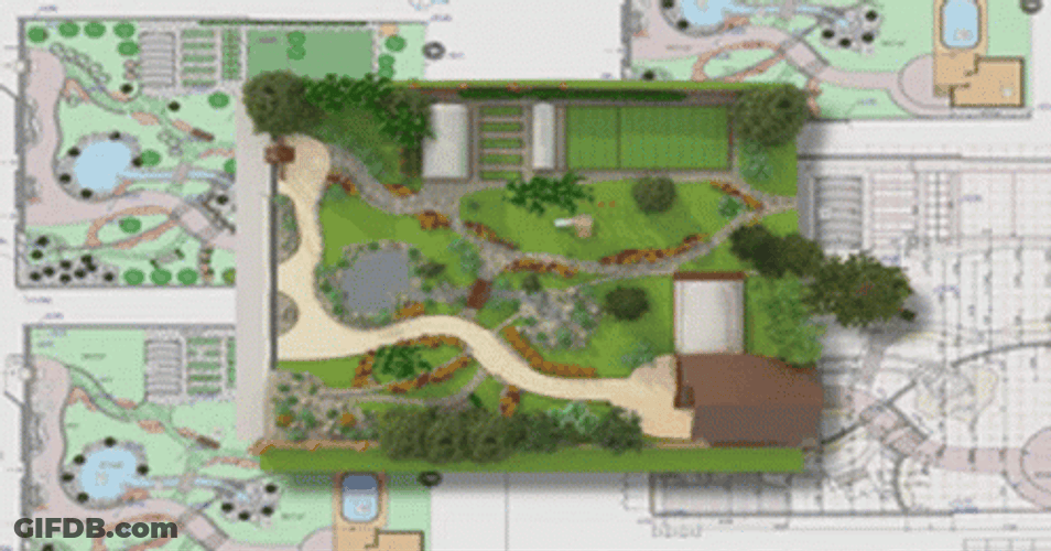 Landscape Garden Architecture GIF