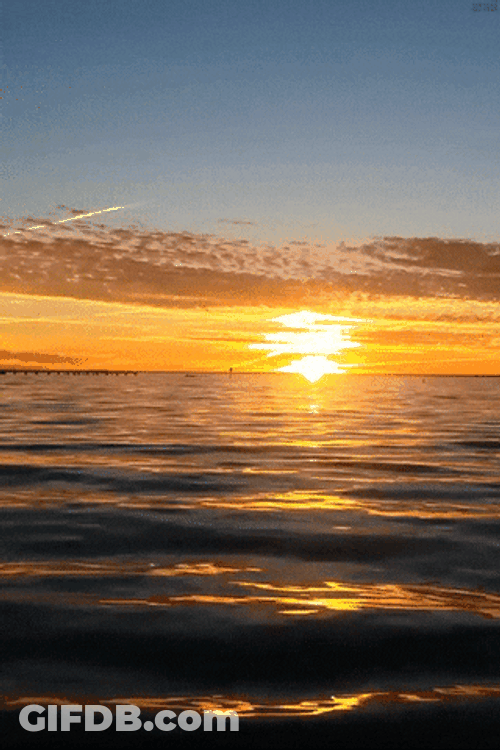 Landscape Ocean Sunset GIF