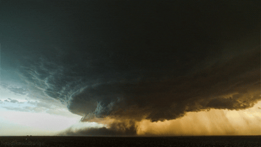 Landscape Tornado Clouds GIF