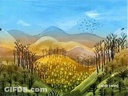 Landscape With Trees And Mountains Scott Swed Watermark GIF