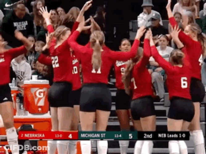 Laney Choboy Husker Volleyball GIF