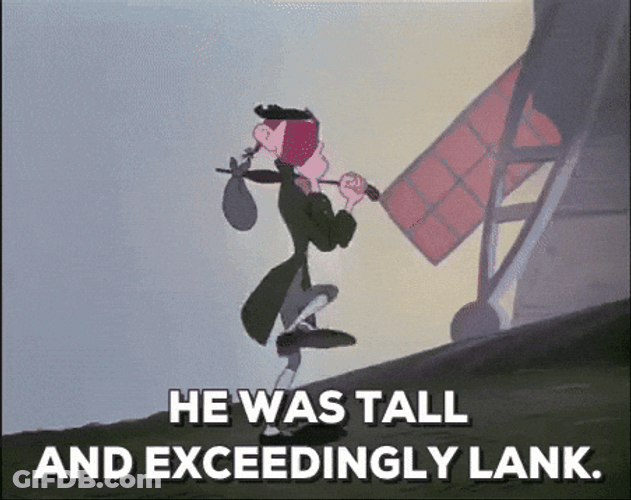 Lanky Figure Walked Slowly GIF