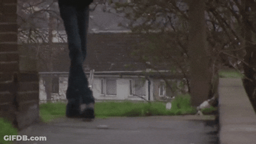 Lanky Legged Man Walked GIF