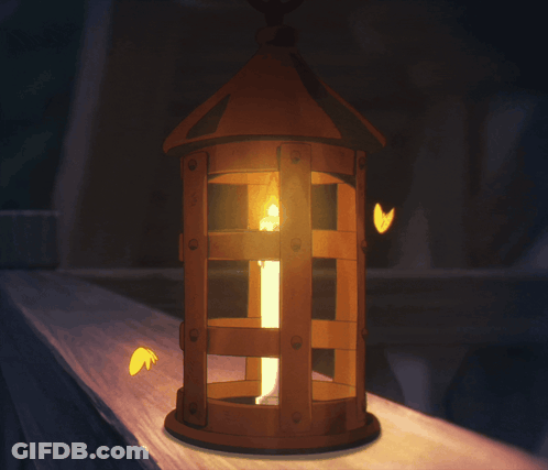 Lantern With Candle Inside GIF