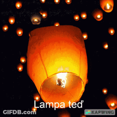 Lantern With Word Lampa Ted GIF