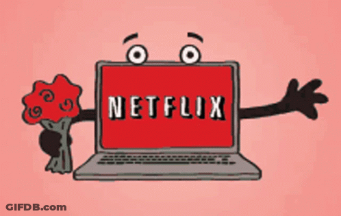 Laptop With Netflix On Screen GIF