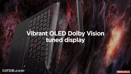 Laptop With Vibrant OLED Dolby Vision Tuned Display GIF