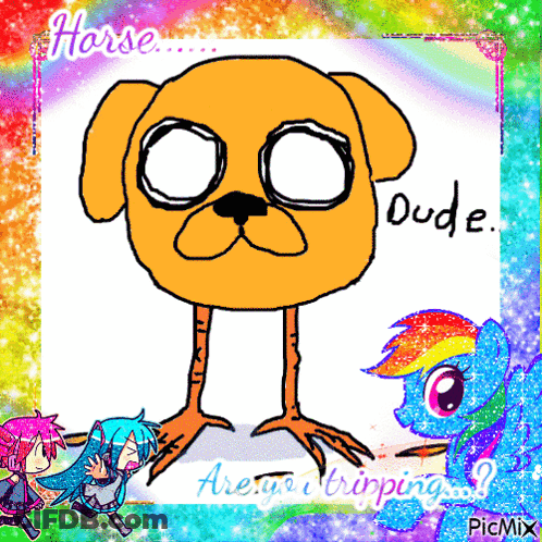 Large-Bellied Cartoon Character Standing Before Group GIF