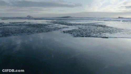 Large Body Of Water With Waves GIF