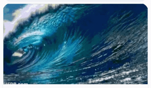Large Breaking Wave GIF