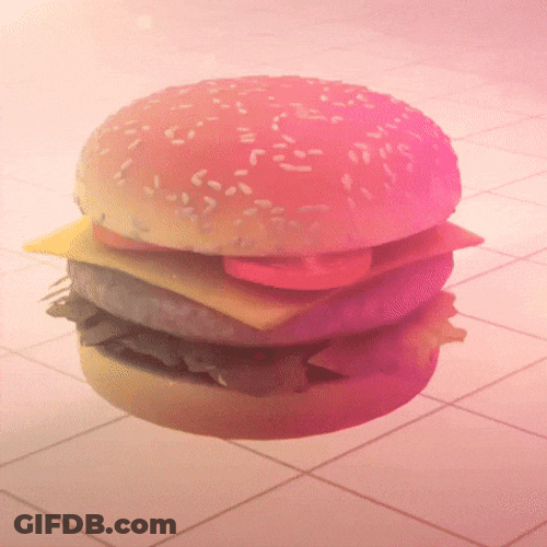 Large Burger Stuffing GIF