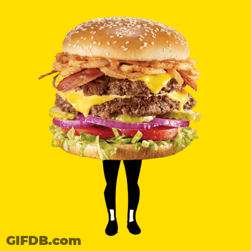 Large Dancing Burger GIF