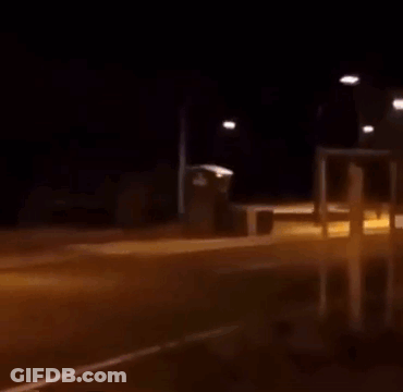 Large Explosion In Front Of Building GIF