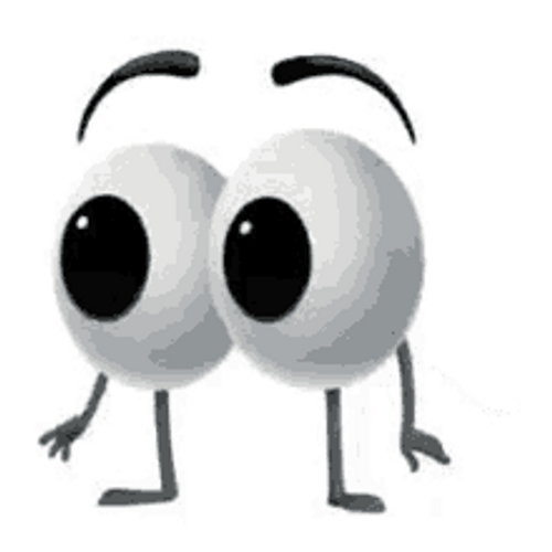 Large Eyes With Feet And Hands GIF