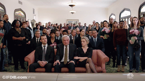 Large Group Sitting On Couch #Chicagofire GIF