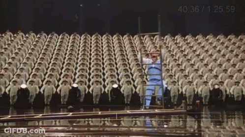Large Group Standing In Row Time 40 36 GIF