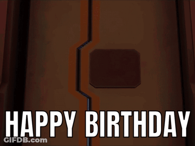 Large Hat Anime Character Happy Birthday GIF