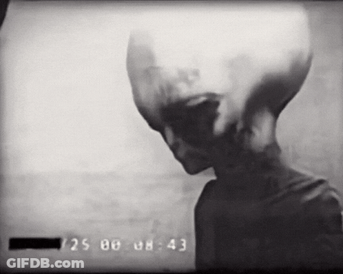 Large Head Person Black White 8:43 GIF
