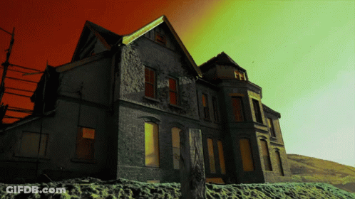 Large House With For Sale Sign GIF