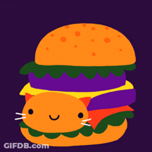 Large Moving Burger GIF