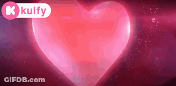 Large Pink Heart Floating GIF