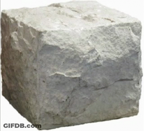 Large Rock Cube GIF