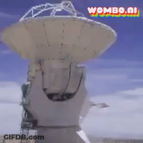 Large Satellite Dish Wombo.ai GIF