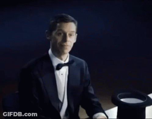 Large Smoke Cloud From Black Top Hat GIF