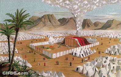Large Tent In The Desert GIF