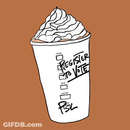 Large White Cup Of Psl GIF