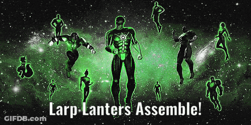Larp-Lanters Assemble Poster GIF