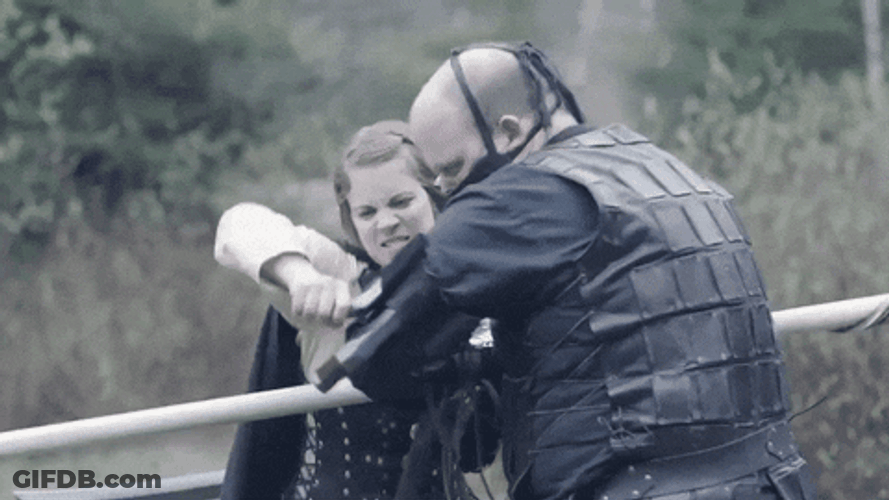 Larps The Series Brittany Stabbing A Guy GIF