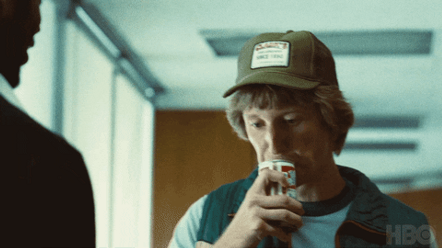 Larry Bird Drinking GIF
