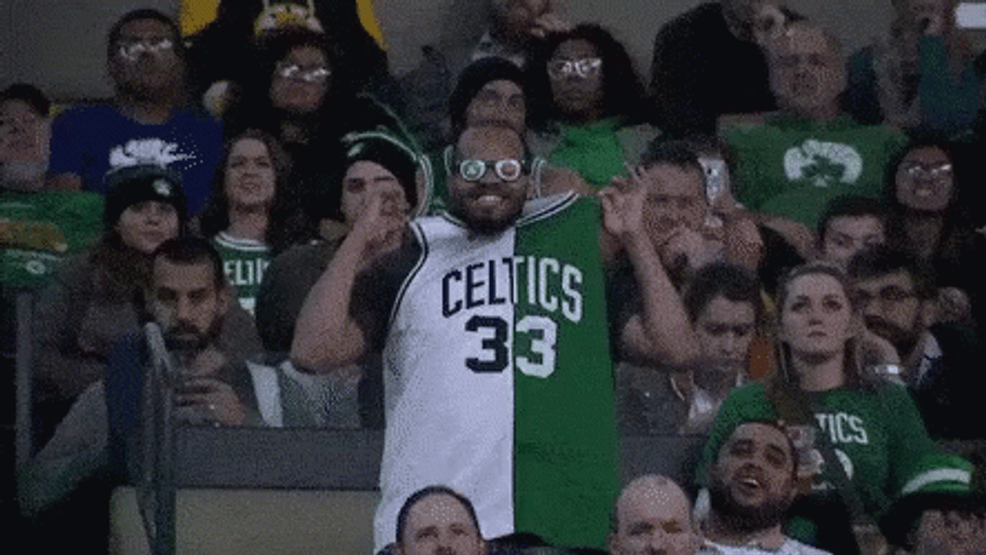 Larry Bird Fan GIF