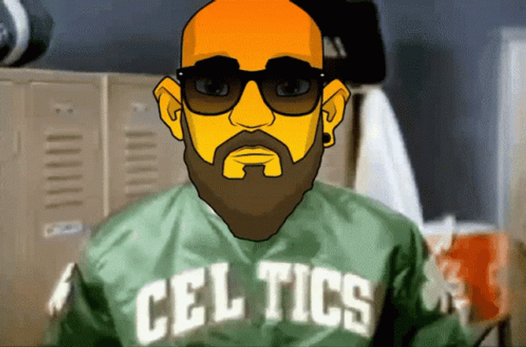 Larry Bird Showing Jersey Meme GIF