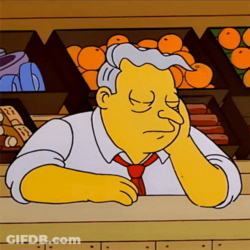 Larry Burns Fall Asleep GIF