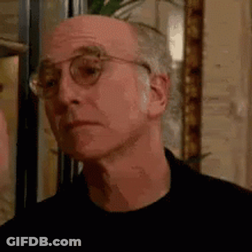 Larry David Curious GIF