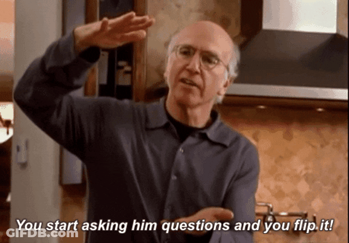 Larry David Flip It GIF