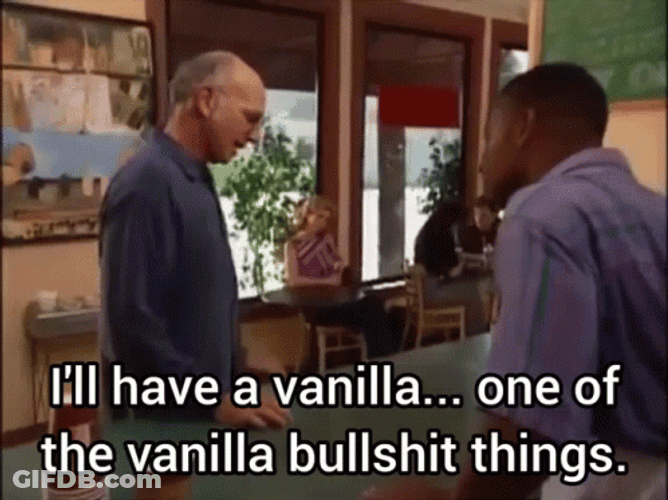 Larry David Having Vanilla Starbucks GIF