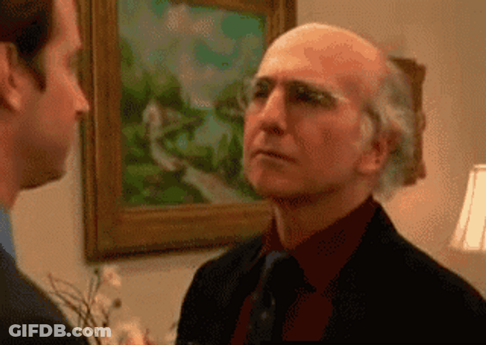 Larry David Judging GIF