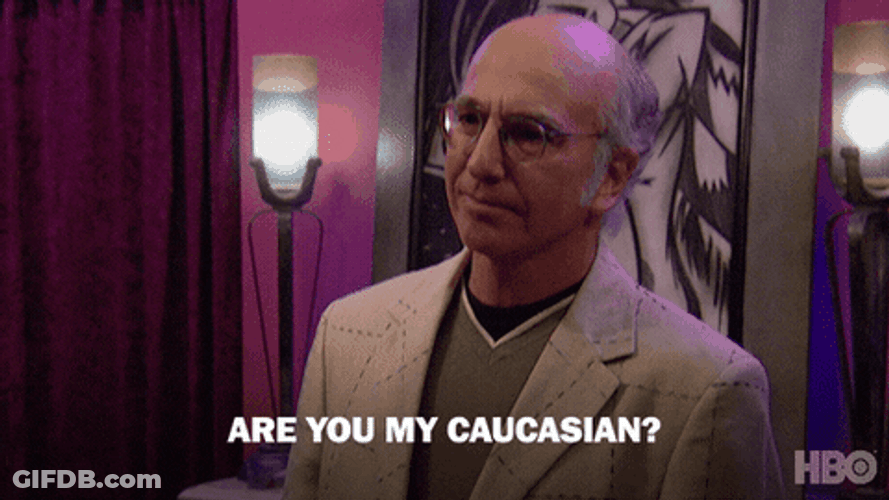 Larry David My Caucasian GIF